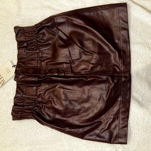 Zara Dark Brown Mini Skirt